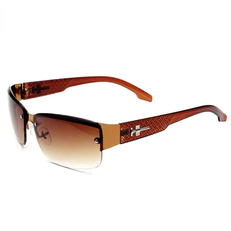 Vintage Showlu Fashion goggle sunglasses with UV400 mirror lenses, retro style for men and women, driving and fashion eyewear