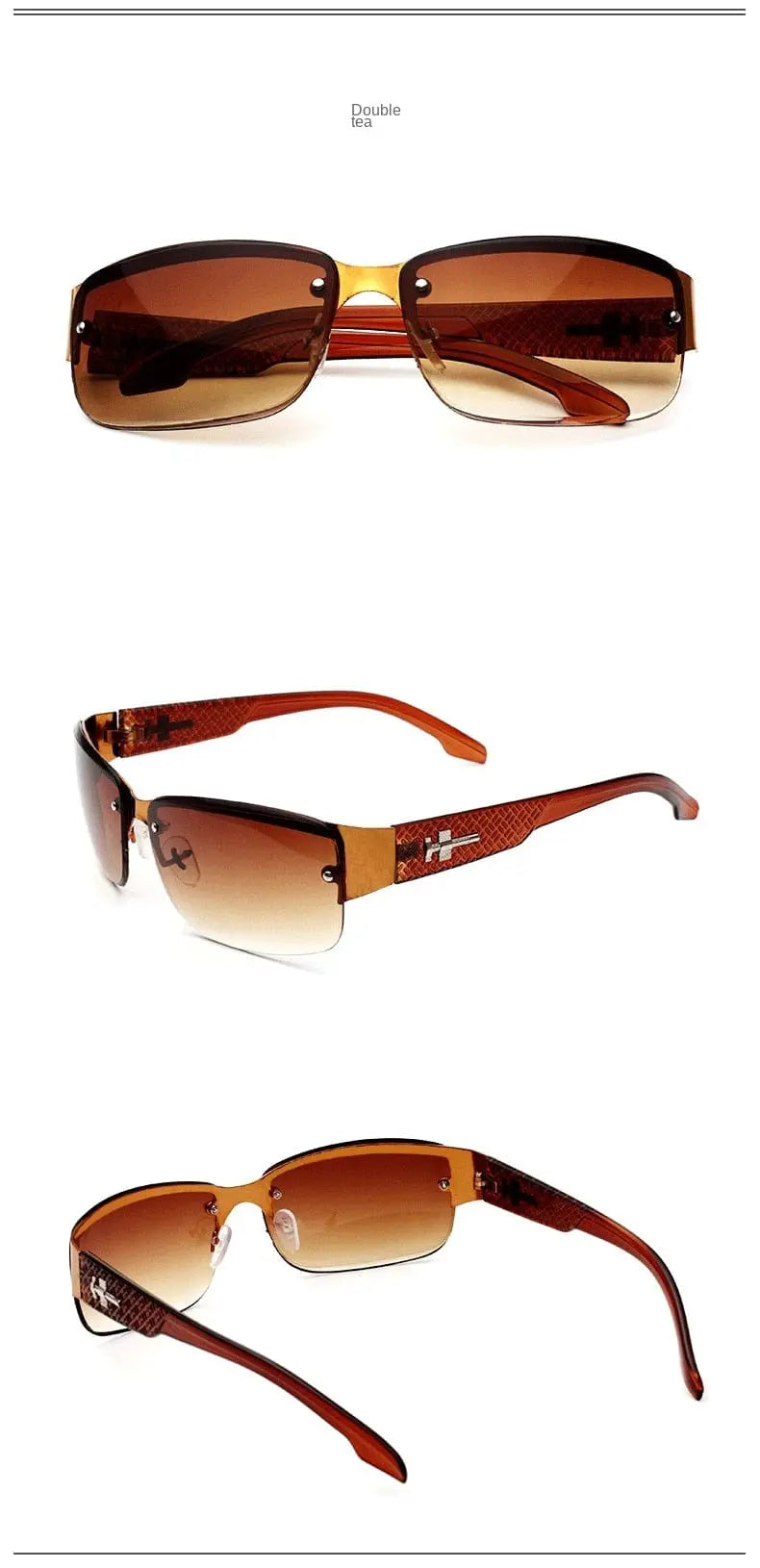 Vintage Dawndesslo goggle sunglasses with mirror UV400 lenses, retro style for men and women, classic driving eyewear