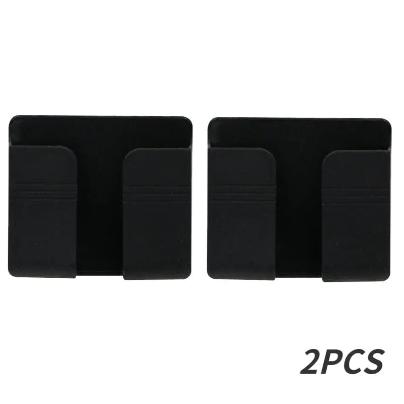 Wall-mounted Showlu mobile phone holder with punch-free charging stand, showcasing sleek design and easy installation.