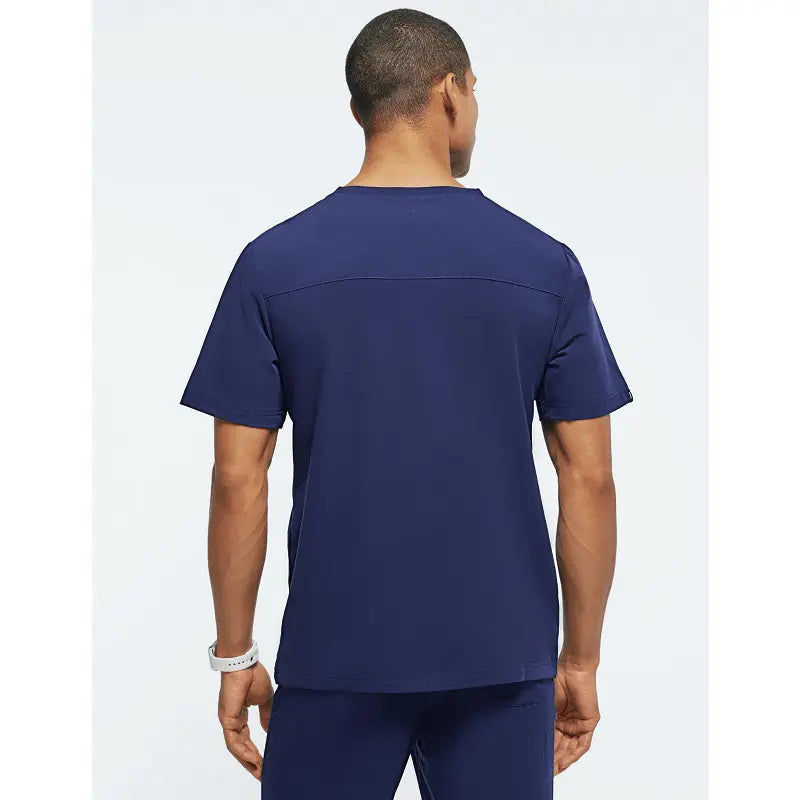 Men's nursing scrubs set by Showlu Fashion featuring breathable jogger-style medical uniforms for healthcare professionals.