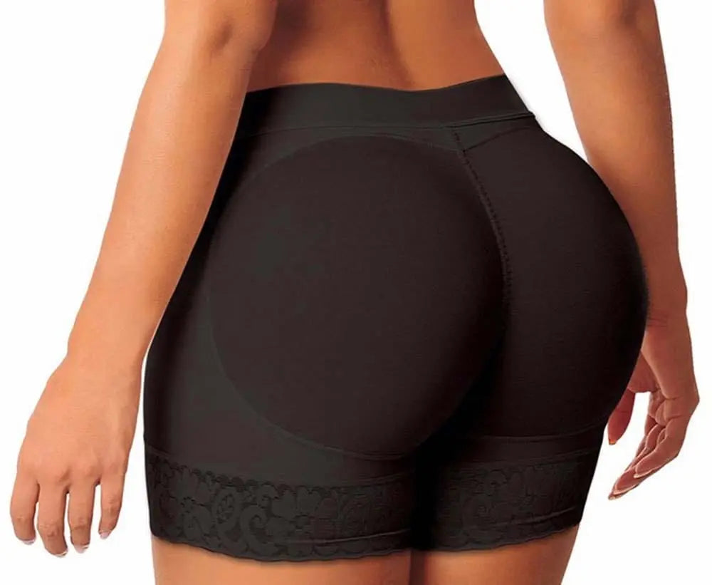Women high waist butt lifter panties with seamless padded shapewear and fake hip lifting design for enhanced curves.