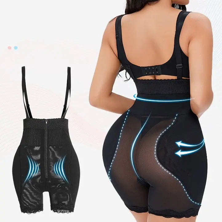 Women’s Showlu Fashion butt lifter bodysuit with firm tummy control, shaping and smoothing for a sleek silhouette.