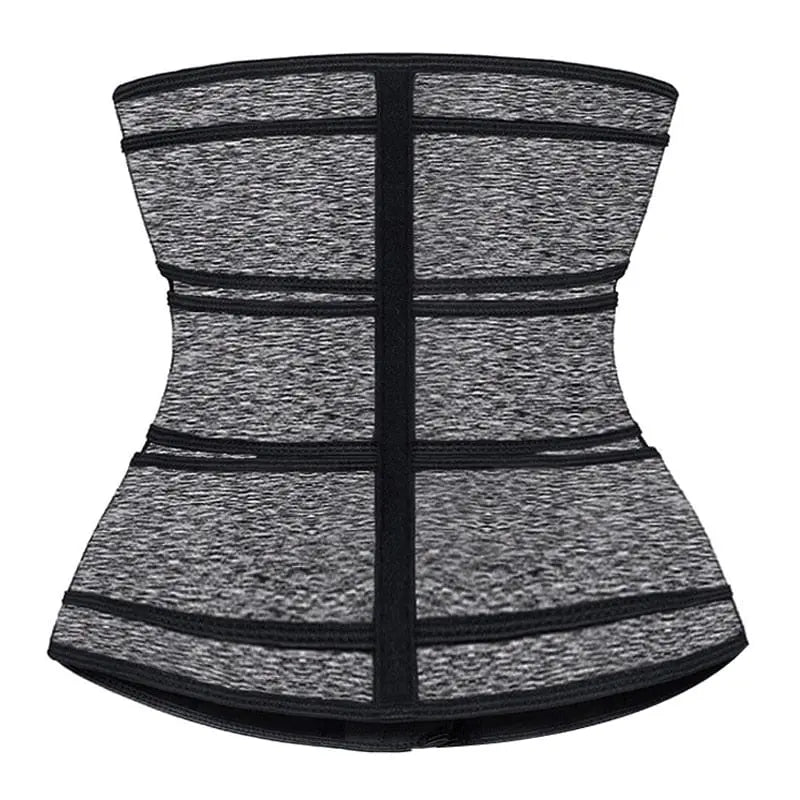 Women’s triple belt waist trimmer by Showlu Fashion Store, tummy control shaperwear for slimming and postpartum support.