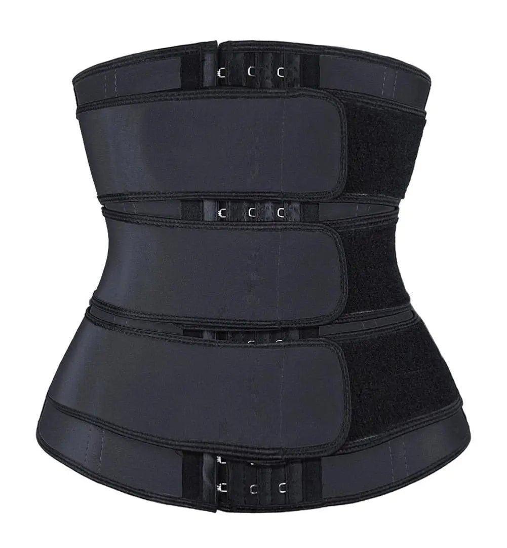 Showlu Fashion Women's Triple Belt Waist Trimmer for tummy control, slimming, and postpartum support.