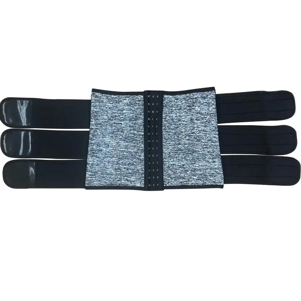 Women’s triple belt waist trimmer from Showlu Fashion Store, tummy control shaperwear for slimming and postpartum support.