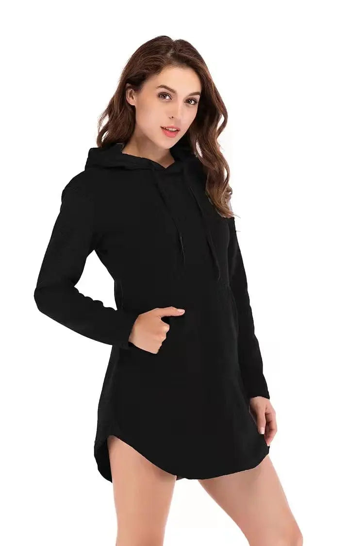 Women’s Showlu cotton sports hoodie, breathable spring and autumn sweater, ideal for casual training and outdoor wear.