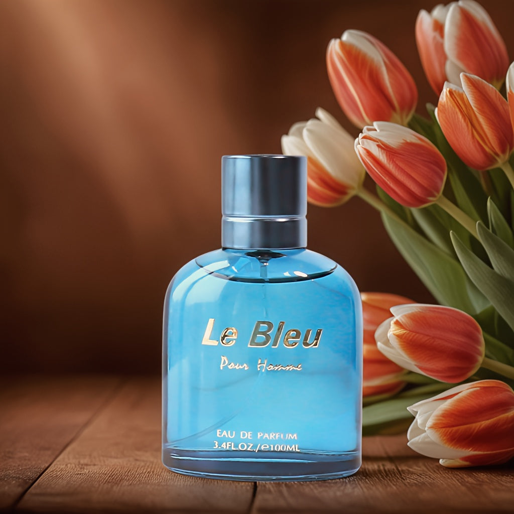 SHOWLU Men's Perfume 2-Pack with aromatic wood, lavender, and tobacco scents, featuring 200ml bottles and sleek packaging.