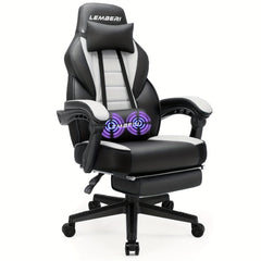 Video Game Chairs With Footrest, Big And Tall Gamer Chair For Adults, 400lb Capacity, Racing Style Computer Chair With Headrest And Lumbar Support SHOWLU FASHION STORE