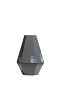 Graphite Ceramic Geometric Vase