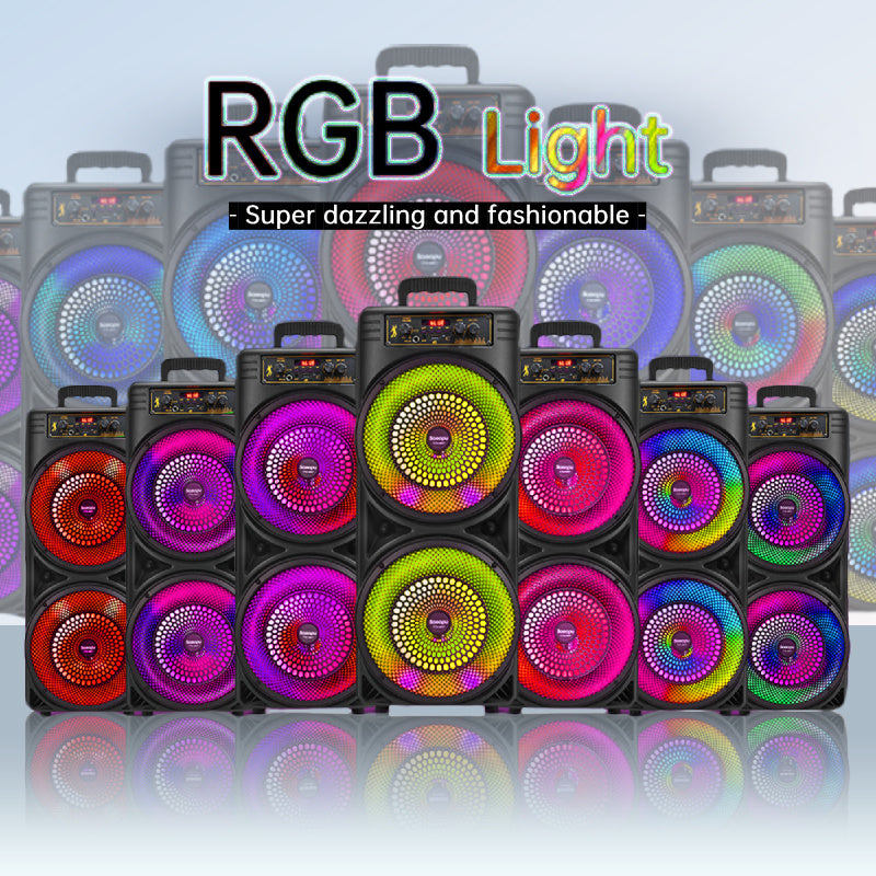 SHOWLU 6000W dual wireless speaker with 8.5-inch speakers and heavy bass, ideal for parties and outdoor events.