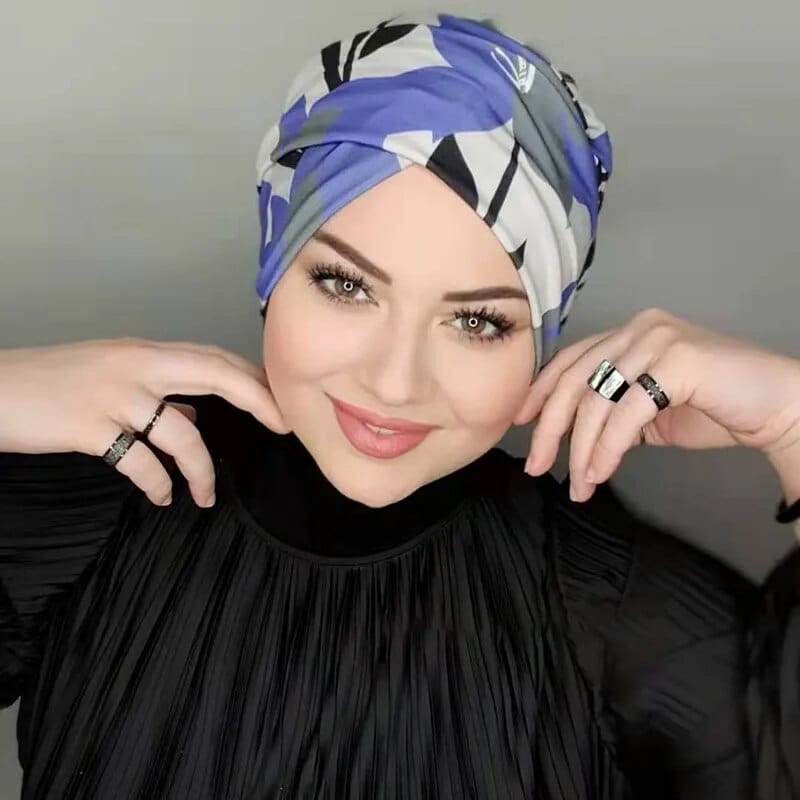 Showlu Fashion Force Modal Hijab for women, high stretch Islamic inner scarf with jersey fabric, head wrap, and turban style.