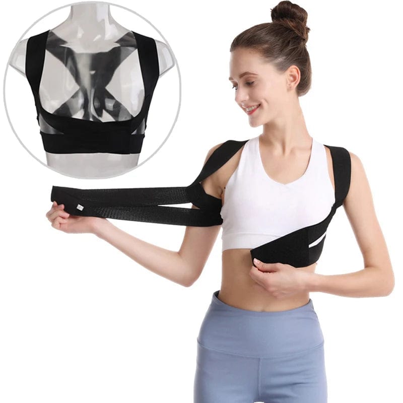 Adjustable Elastic Back Support Belt Chest Posture Corrector Men Women Body Shaper Corset Invisible Body Shaper Corrector - SHOWLU FASHION STORE