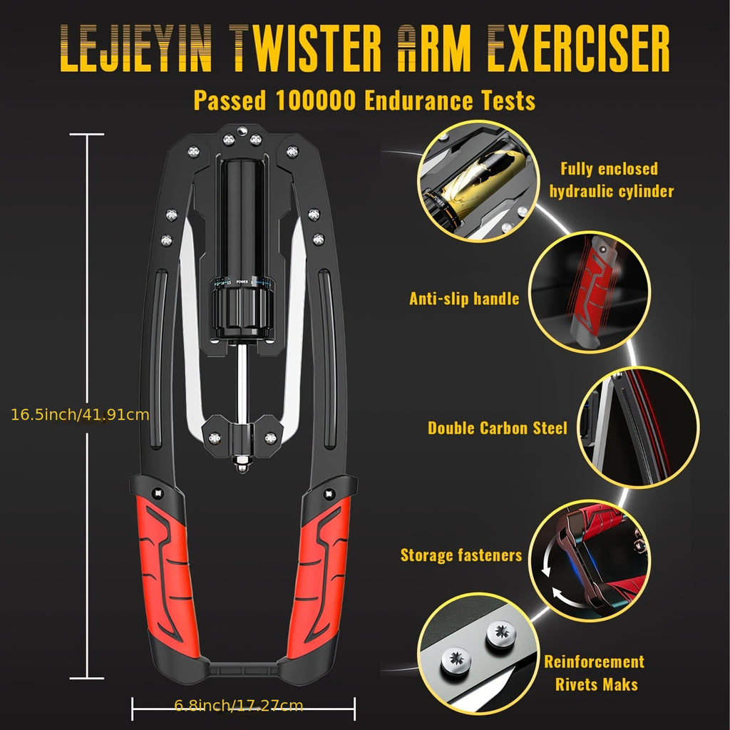 Showlu Hydraulic Arm Trainer with adjustable resistance, made of durable carbon steel for home gym strength training.