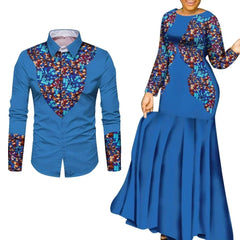 African Clothes for Couple African Clothing for Lovers Man's Woman's Long Party Maxi Dress WYQ - SHOWLU FASHION STORE