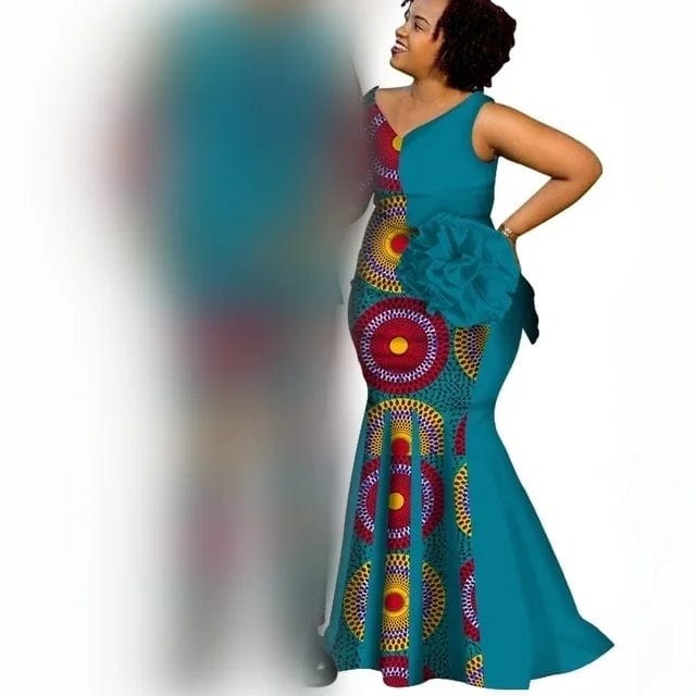 African Couple Clothes Women`s Long Maxi Dress And Men`s Tracksuit Dashiki Outfits Shirts And Pants Set Evening Wedding Party - SHOWLU FASHION STORE