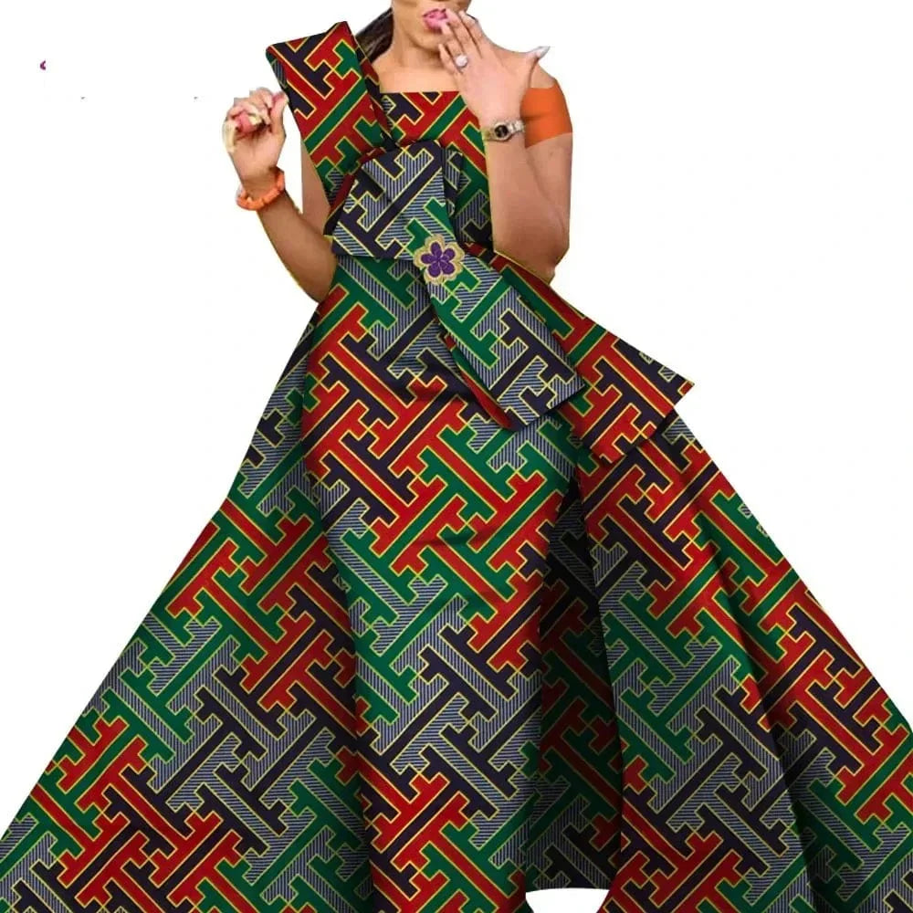 African print cotton Danshiki skirt by SHOWLU FASHION STORE, traditional wedding dress with vibrant patterns and comfortable fit.