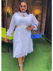 African Maxi Dresses For Women 2024 Plus Size Evening Party Long Dress Africa Clothing Elegant Kaftan Muslim Chiffon Dress - SHOWLU FASHION STORE