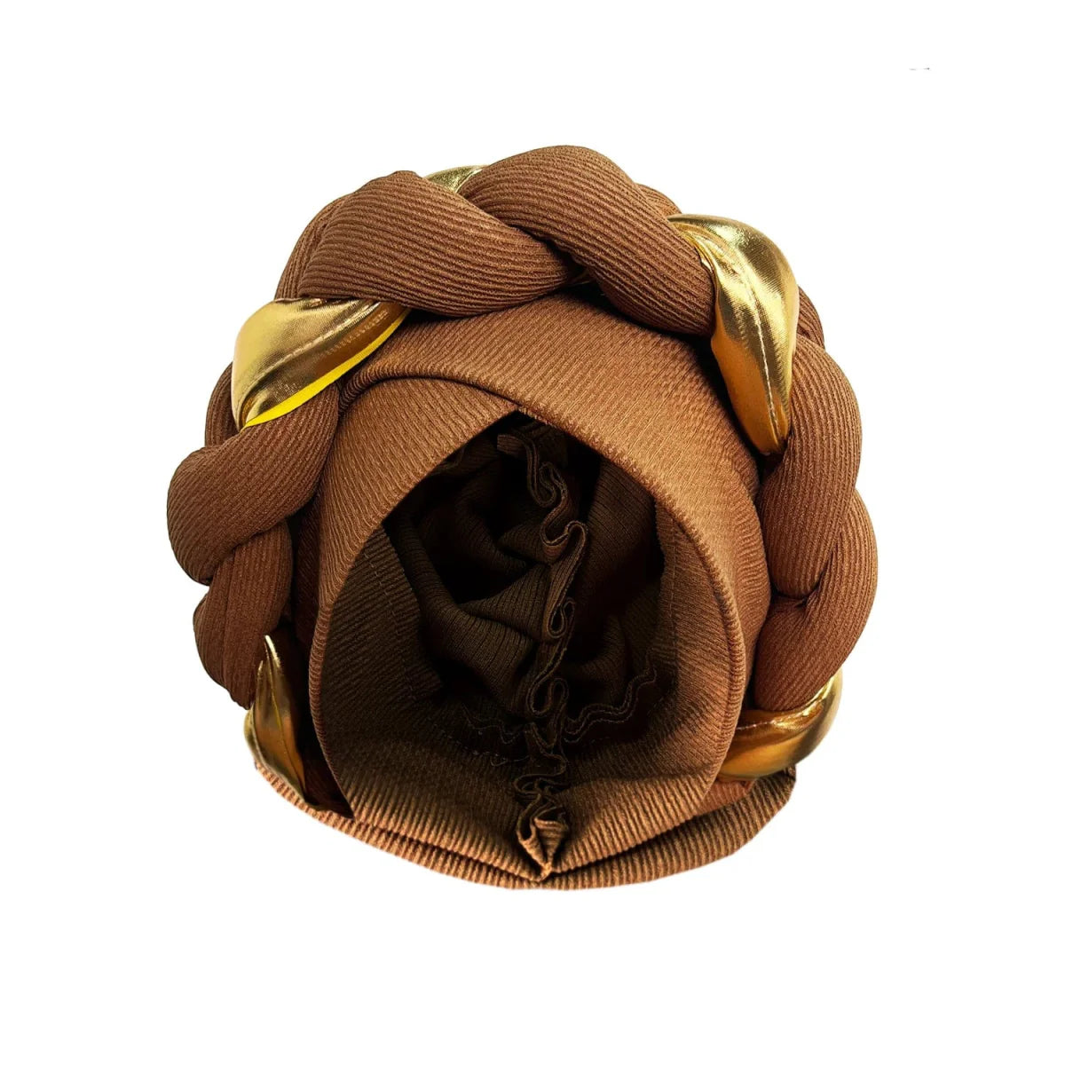 African turban cap by Showlu Fashion, pleated Muslim hijab and Arab hair accessory, stylish headdress for women.