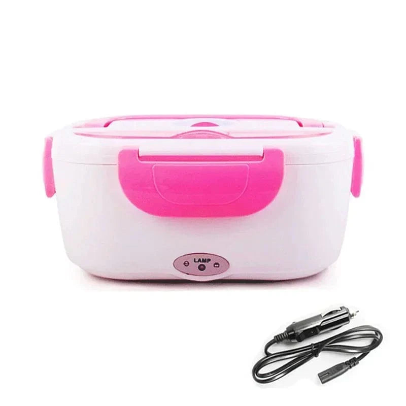AHTOSKA electric heating lunch box in stainless steel, portable 220V/12V electric bento box for hot meals on the go