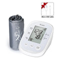 AICARE upper arm automatic digital blood pressure monitor with cuff and display for accurate BP readings.