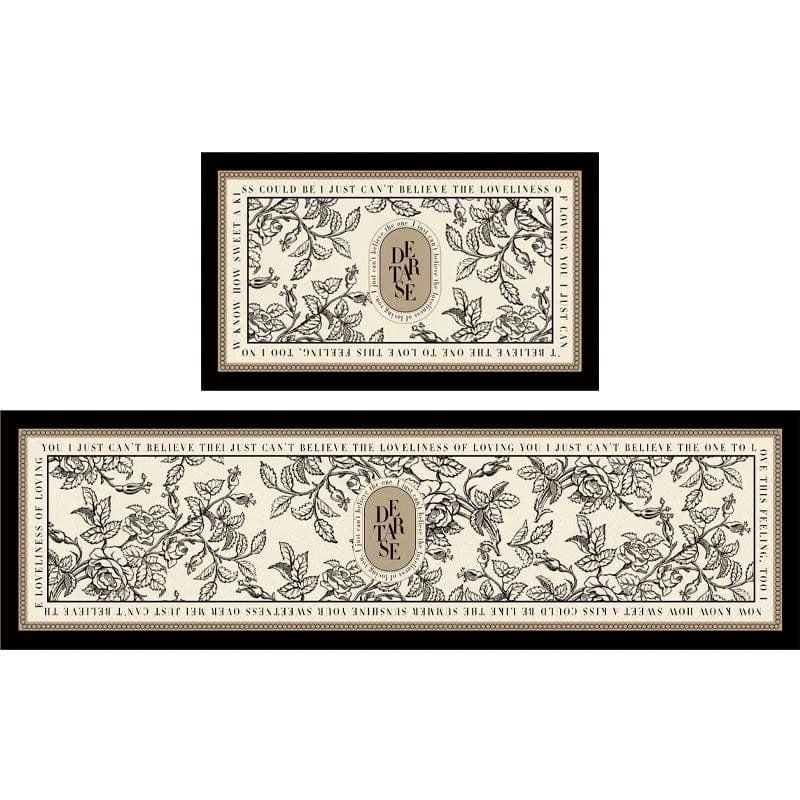 Cool Animal Husbandry Leather Kitchen Floor Mat by SHOWLU FASHION STORE, non-slip, washable, moisture-proof, and absorbent for home use.