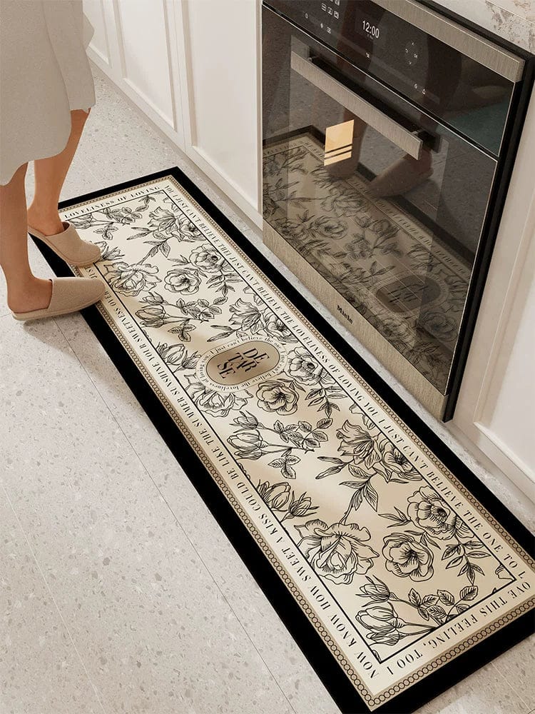 Cool Animal Husbandry Leather Kitchen Floor Mat by SHOWLU FASHION STORE, washable, non-slip, moisture-proof, and anti-fall for home use.