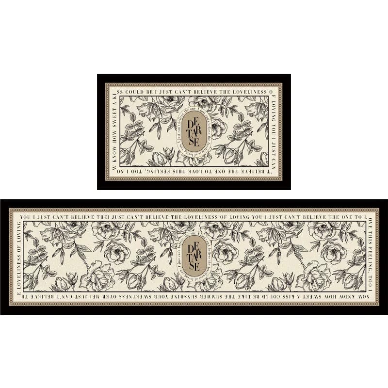 Cool Animal Husbandry Leather Kitchen Floor Mat by SHOWLU FASHION STORE, non-slip, washable, moisture-proof, and absorbent for home use
