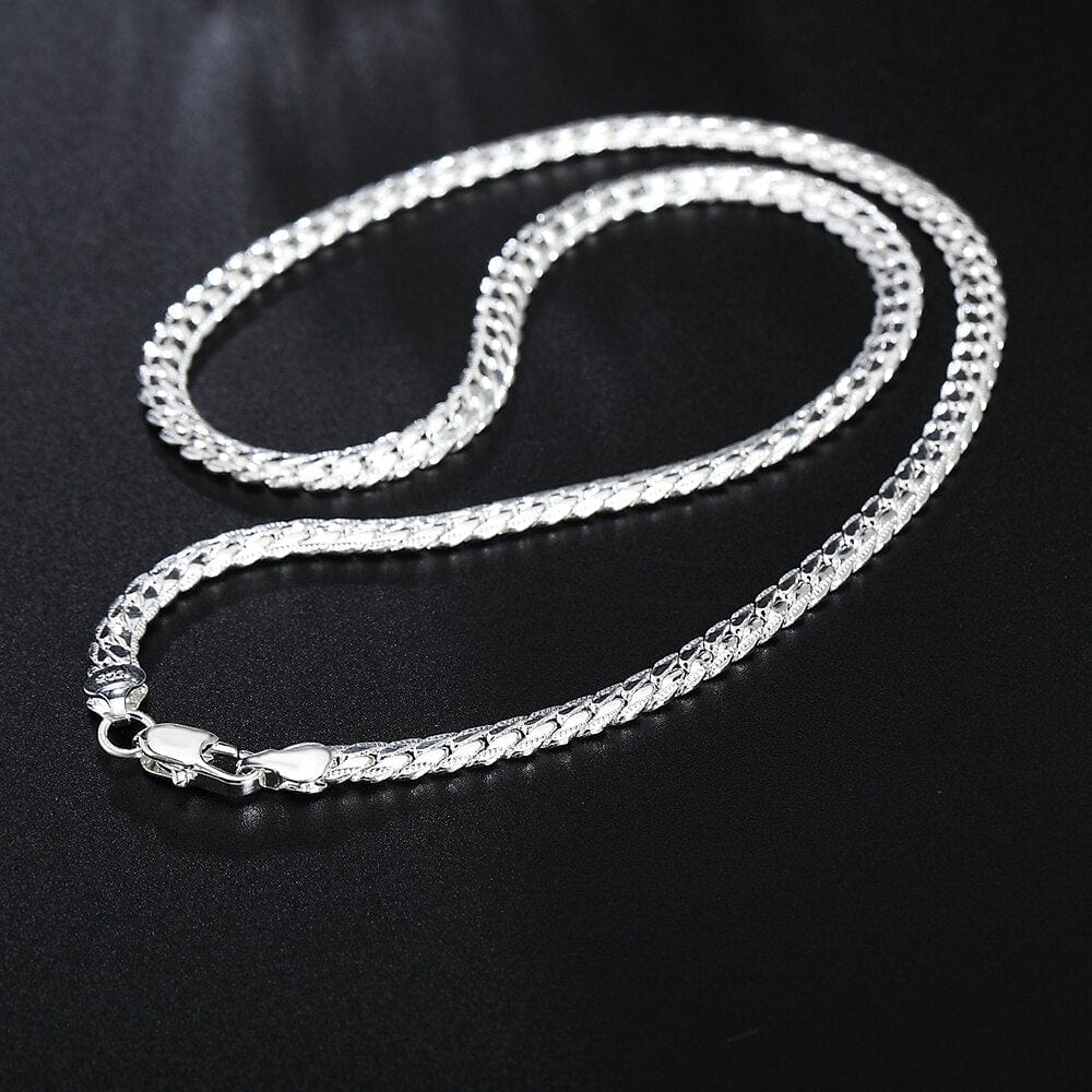 Anel Demosthene General Store 0 20-60cm 925 sterling Silver luxury brand design noble Necklace Chain For Woman Men Fashion Wedding Engagement Jewelry