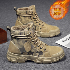 Anel Demosthene General Store 0 2021 Autumn New Military Boots for Men Camouflage Desert Boots High-top Sneakers Non-slip Work Shoes for Men Buty Robocze Meskie