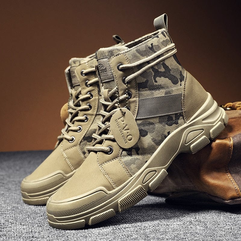 Anel Demosthene General Store 0 2021 Autumn New Military Boots for Men Camouflage Desert Boots High-top Sneakers Non-slip Work Shoes for Men Buty Robocze Meskie