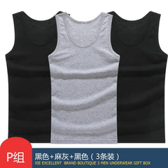 Anel Demosthene General Store 0 Black Black Gray / M (EUR XXS) Hot Sale 3pcs / 100% Cotton Mens Sleeveless Tank Top Solid Muscle Vest Undershirts O-neck Gymclothing Tees Whorl Tops