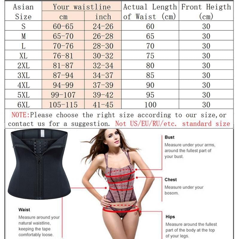 Anel Demosthene General Store 0 Black / XXXL Sauna Sweat Belt Weight Loss Neoprene Waist Trainer Body Shaper Corset Slimming Belly Sheath Women Tummy Trimmer Cincher Sports