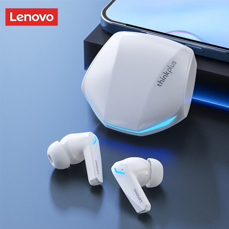 Anel Demosthene General Store 0 GM2 Pro White Original Lenovo GM2 Pro 5.3 Earphone Bluetooth Wireless Earbuds Low Latency Headphones HD Call Dual Mode Gaming Headset With Mic