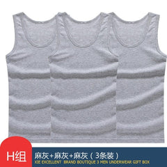 Anel Demosthene General Store 0 Gray Gray Gray / M (EUR XXS) Hot Sale 3pcs / 100% Cotton Mens Sleeveless Tank Top Solid Muscle Vest Undershirts O-neck Gymclothing Tees Whorl Tops