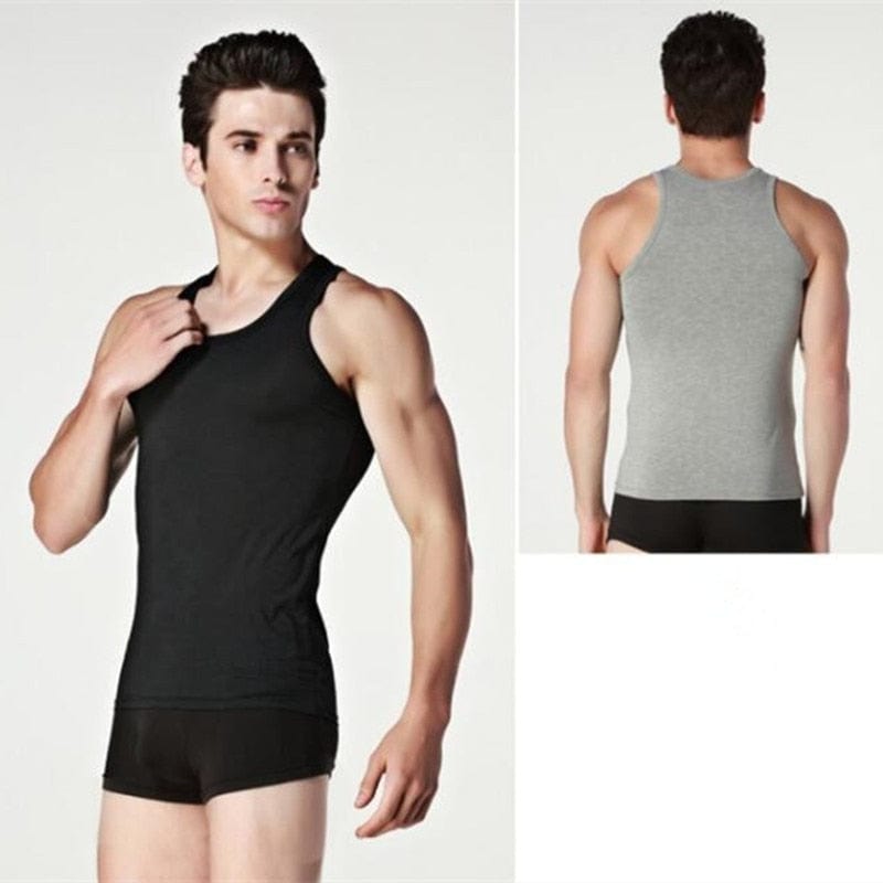 Anel Demosthene General Store 0 Hot Sale 3pcs / 100% Cotton Mens Sleeveless Tank Top Solid Muscle Vest Undershirts O-neck Gymclothing Tees Whorl Tops