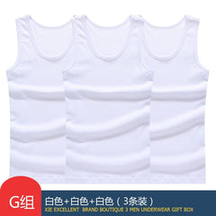 Anel Demosthene General Store 0 White White White / M (EUR XXS) Hot Sale 3pcs / 100% Cotton Mens Sleeveless Tank Top Solid Muscle Vest Undershirts O-neck Gymclothing Tees Whorl Tops