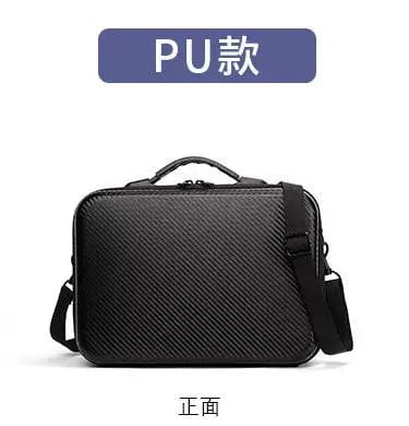 Showlu DJI Mavic Air storage bag made of waterproof PU leather with shoulder strap, designed for drone and accessories storage.