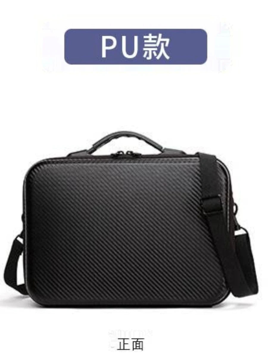 Waterproof PU leather Showlu DJI Mavic Air storage bag with shoulder strap, designed for safe carrying and storage of drone accessories.