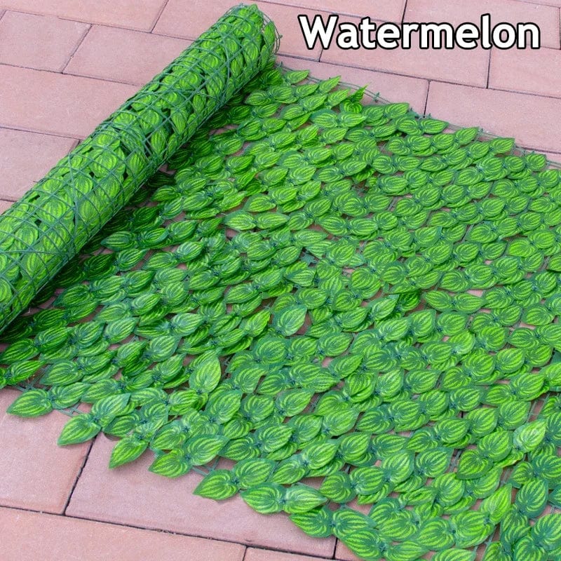 Artificial Ivy Hedge Fence by Showlu Fashion Store, 1x3m faux green leaf privacy screen for outdoor garden and balcony decoration.