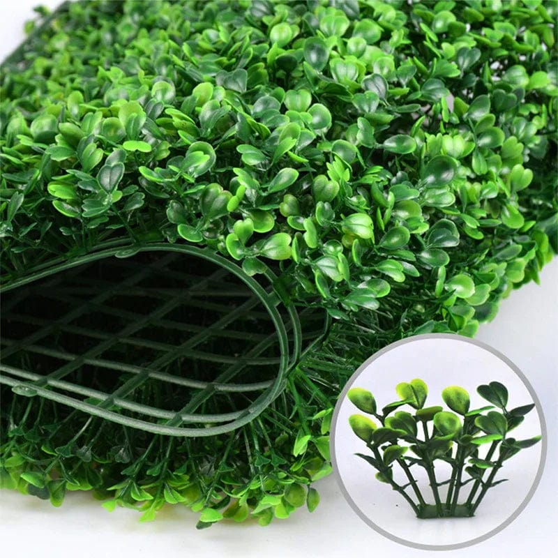 Artificial Plants Grass Wall Backdrop Flowers wedding Boxwood Hedge Panels Fence Greenery Walls Wall Decor - SHOWLU FASHION STORE