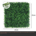 Showlu Artificial Boxwood Hedge Panels with lush green leaves, ideal for creating a stylish grass wall backdrop for weddings and decor.