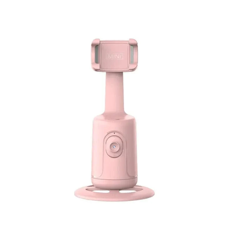 VIKEFON auto face tracking phone holder with 360-degree rotation and AI tripod stand for hands-free selfies and videos