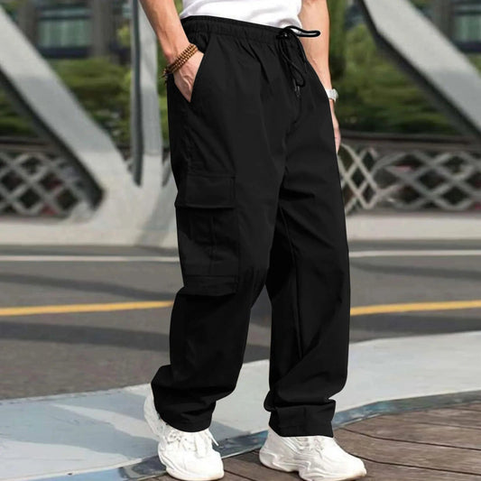 Autumn new multi pocket workwear pants, men's pants, straight tube multifunctional men's casual pants, oversized men's pants - SHOWLU FASHION STORE