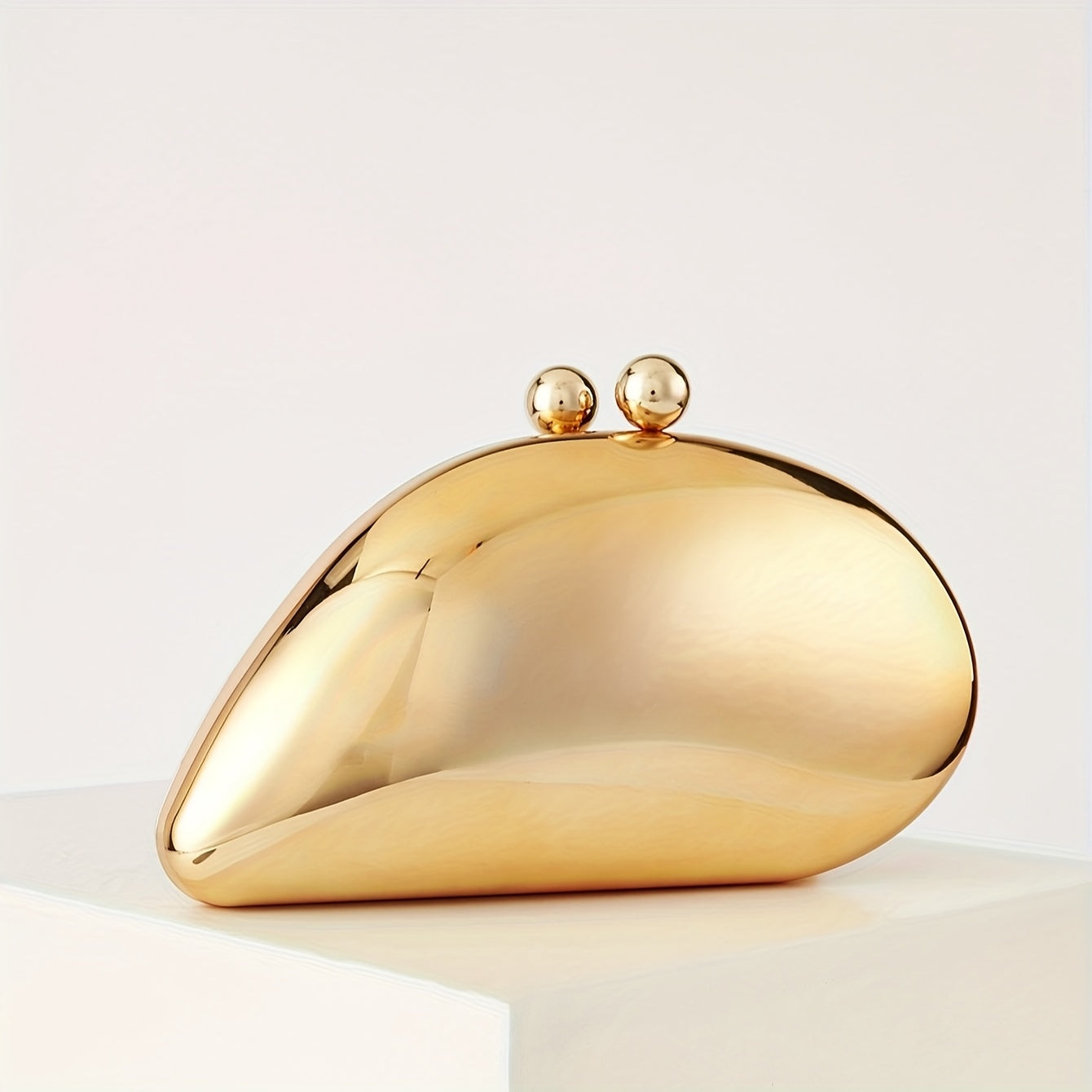 Marbled acrylic SHOWLU clutch bag with chain strap, elegant evening bag for formal occasions and stylish nights out.