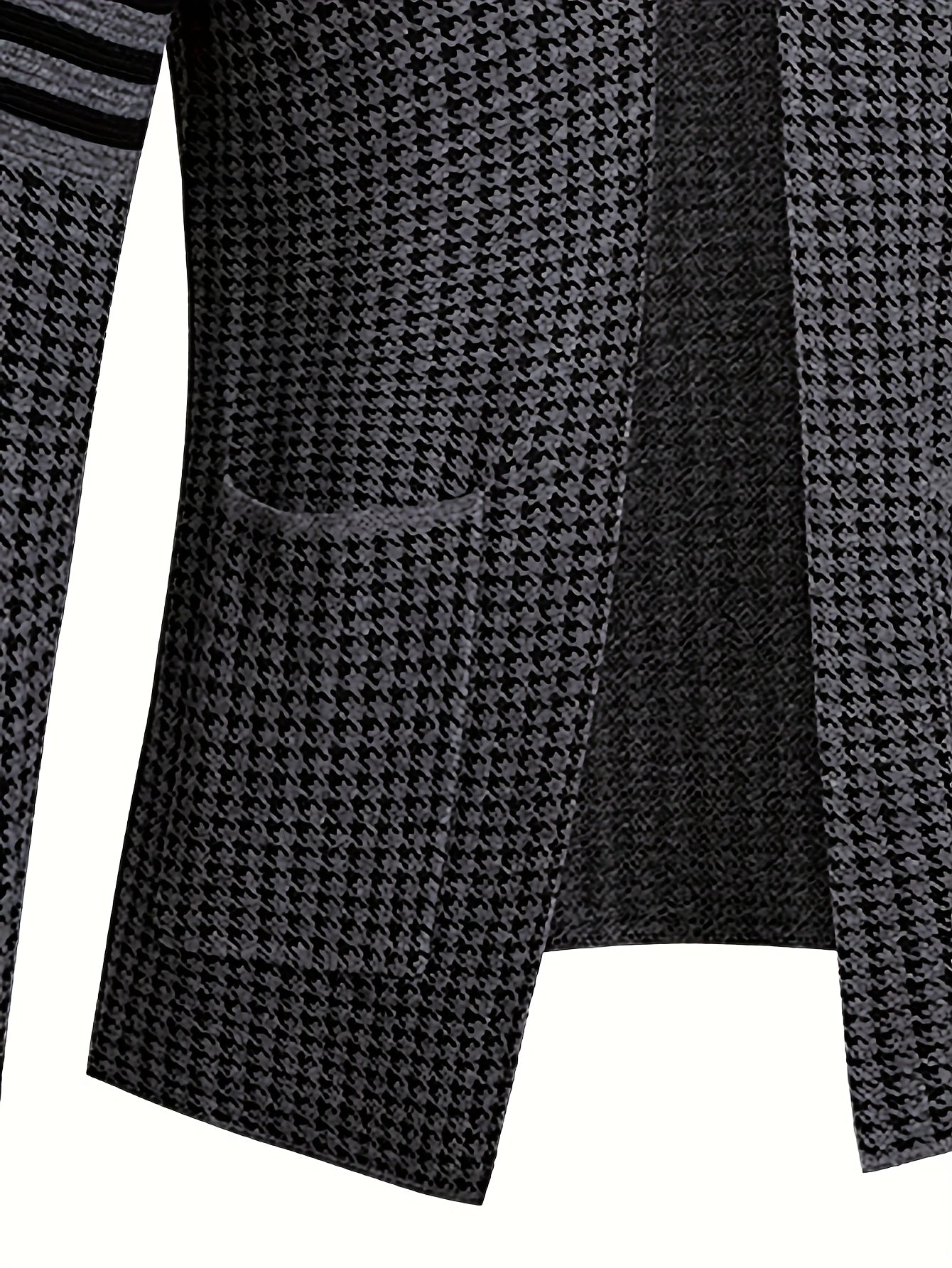 Slim fit men's knit cardigan from SHOWLU FASHION STORE with long sleeves and high stretch, perfect for casual or smart-casual wear.