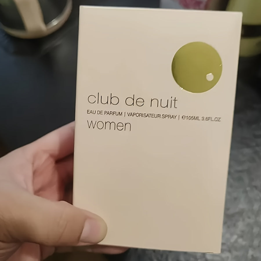 Armaf Club De Nuit Women's Eau De Parfum floral rose spray in 3.4oz bottle, featuring elegant packaging and a floral scent.