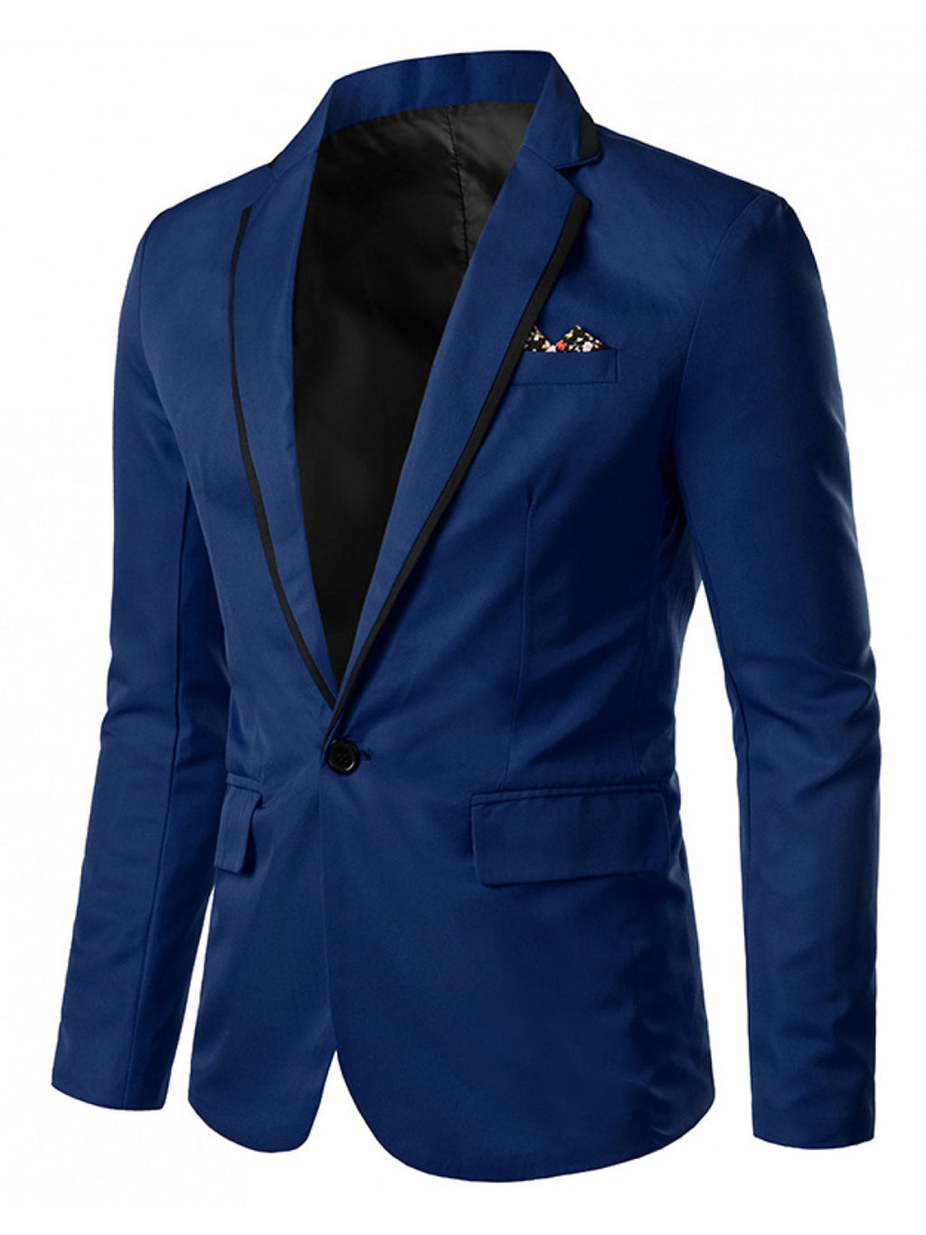 SHOWLU Men's solid color casual lapel jacket made of polyester, stylish outerwear with a modern fit and classic design.