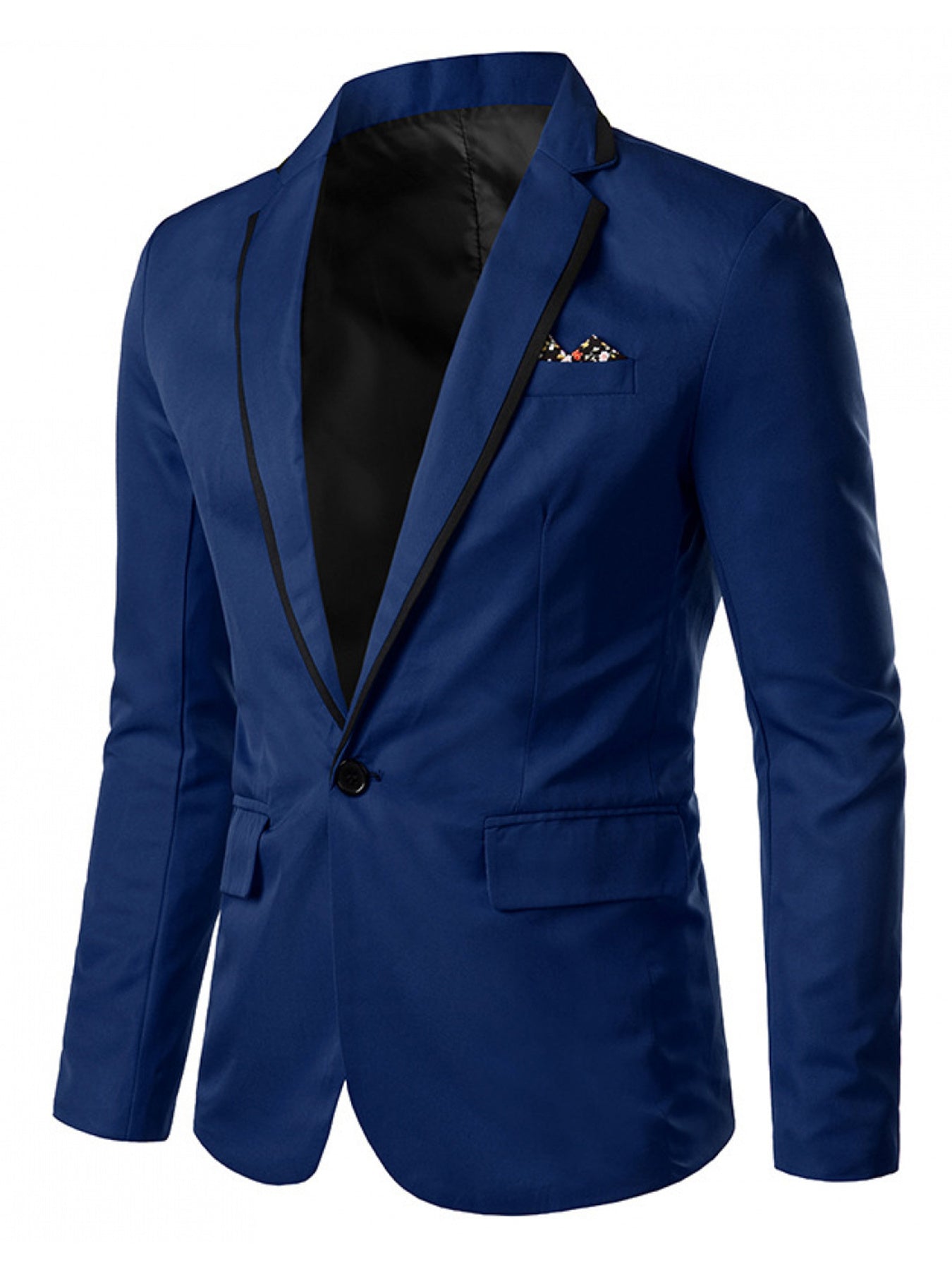 SHOWLU Men's solid color casual lapel jacket made of polyester, stylish outerwear with a modern fit and classic design.