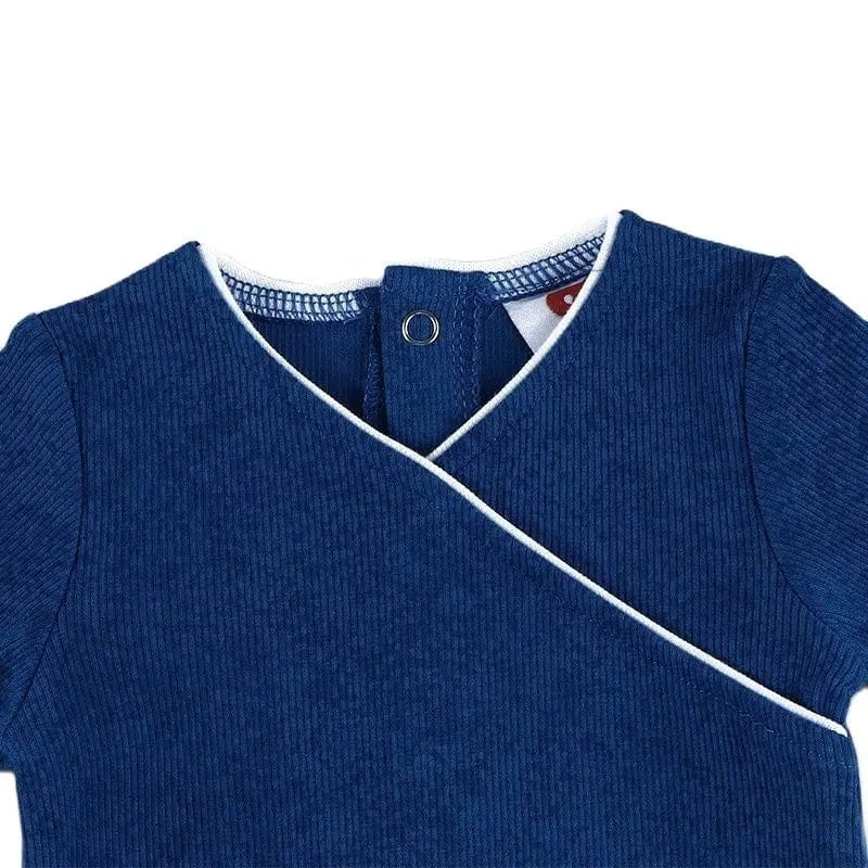 Baby romper and hat set kids clothes long sleeves rib cotton baby overall with footie romper autumn/winter demo wrap romper - SHOWLU FASHION STORE