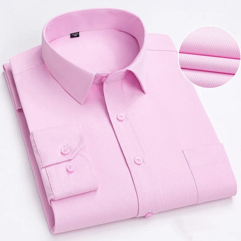 Bamboople men's long sleeve casual shirt with printed design, cotton fabric, button-down front, standard fit for office or casual wear.